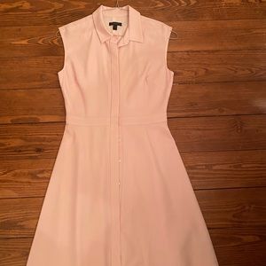Jcrew sleeveless pink wool dress 4